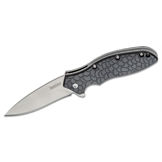 Kershaw OSo Sweet Assisted Open Liner Lock Drop Point Blade EDC Folding Pocket Knife - Black