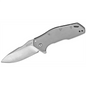 Kershaw Eris Assisted Open Frame Lock Drop Point Blade EDC Folding Pocket Knife with Stonewashed Finish - Gray