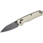 Kershaw Bel Air Manual Open DuraLock MagnaCut Reverse Tanto Blade EDC Folding Pocket Knife with BlackWash Finish - Bright Nickel