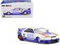 Nissan Skyline GT-R (R33) RHD (Right Hand Drive) #33 "BFTHR V1" Blue and White with Graphics (Designed by Jun Imai) "Kaido House" Special 1/64 T&y Diecast Model Car by Mini GT