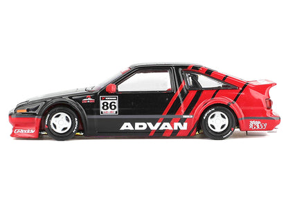 Toyota AE86 Sprinter Trueno RHD #86 Black Red 1/64 Diecast Model Car - Mini GT