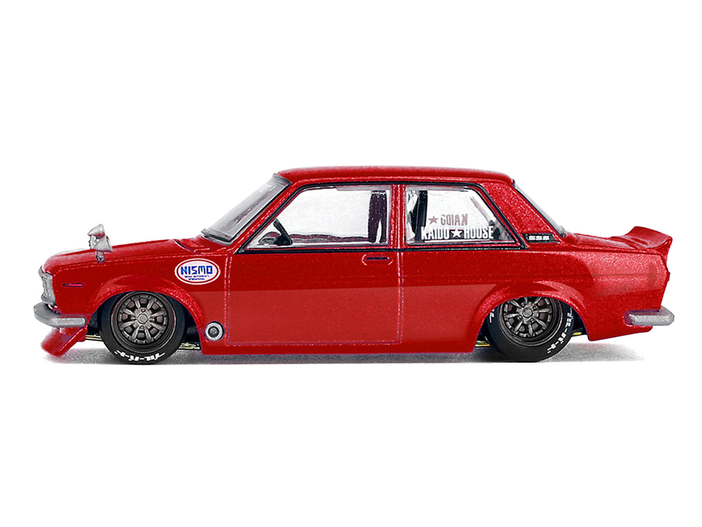 Datsun 510 Street "Nismo V3" Red Metallic (Designed by Jun Imai) "Kaido House" Special 1/64 T&y Diecast Model Car by Mini GT