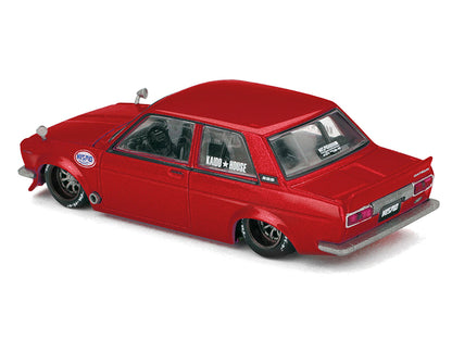 Datsun 510 Street "Nismo V3" Red Metallic (Designed by Jun Imai) "Kaido House" Special 1/64 T&y Diecast Model Car by Mini GT