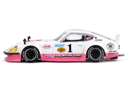 Nissan Fairlady Z RHD (Right Hand Drive) #1 "Tamiya Racing - Frog Racing Team" White and Pink (Designed by Jun Imai) "Kaido House" Special 1/64 T&y Diecast Model Car by Mini GT