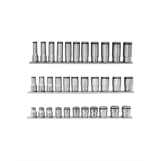 Ko-ken USA 3/8" Nut Grip Bundle with Short, Semi-Deep, and Deep 11 piece Socket