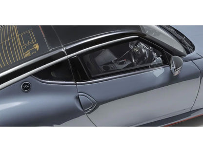Nissan Fairlady Z NISMO RHD (Right Hand Drive) Gray with Black Top 1/18 Model Car by Kyosho