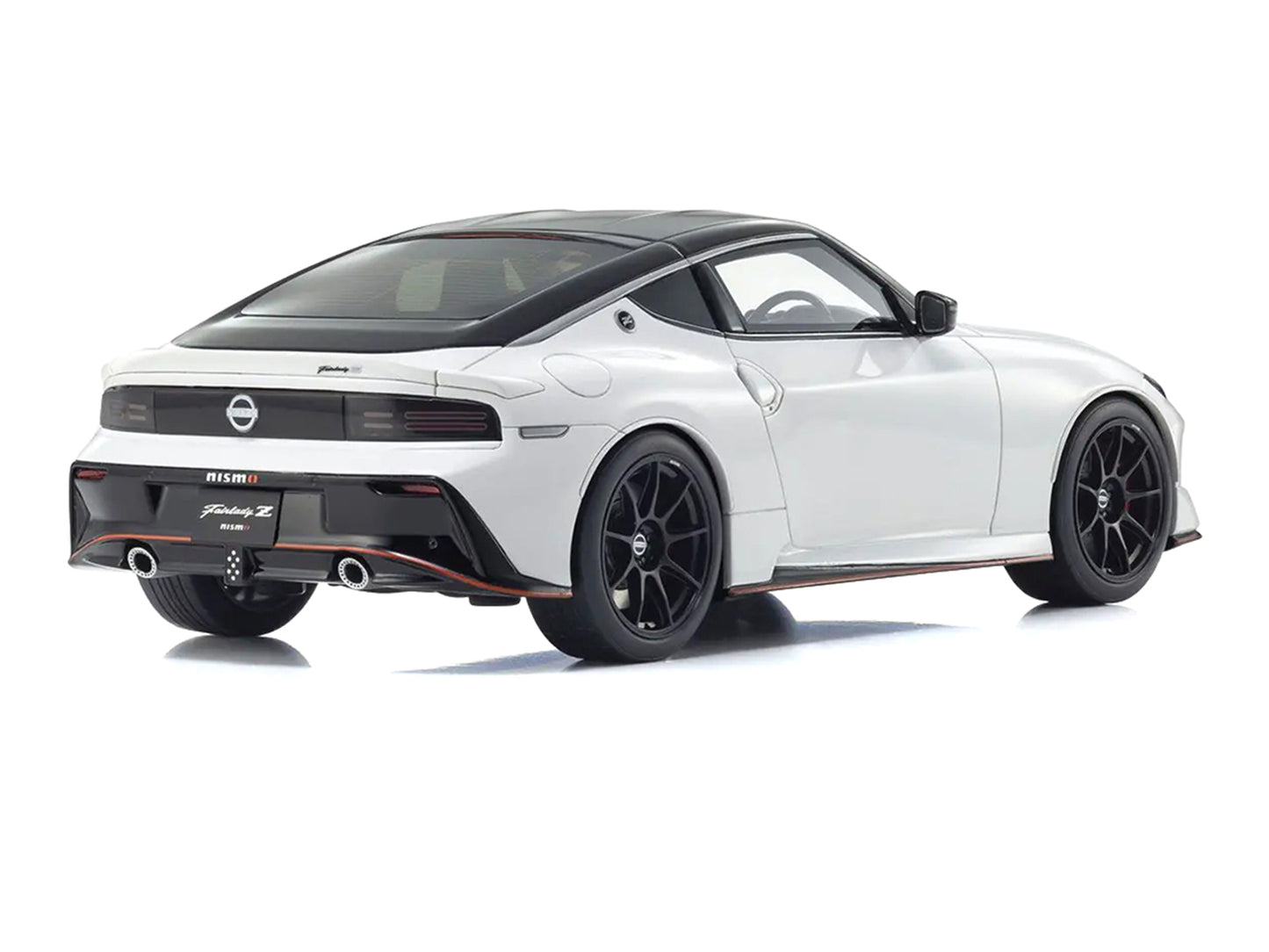 Nissan Fairlady Z NISMO RHD (Right Hand Drive) White with Black Top 1/18 Model Car by Kyosho