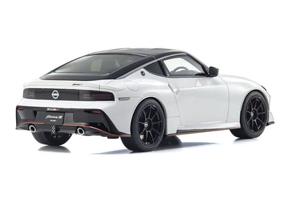 Nissan Fairlady Z NISMO RHD (Right Hand Drive) White with Black Top 1/18 Model Car by Kyosho