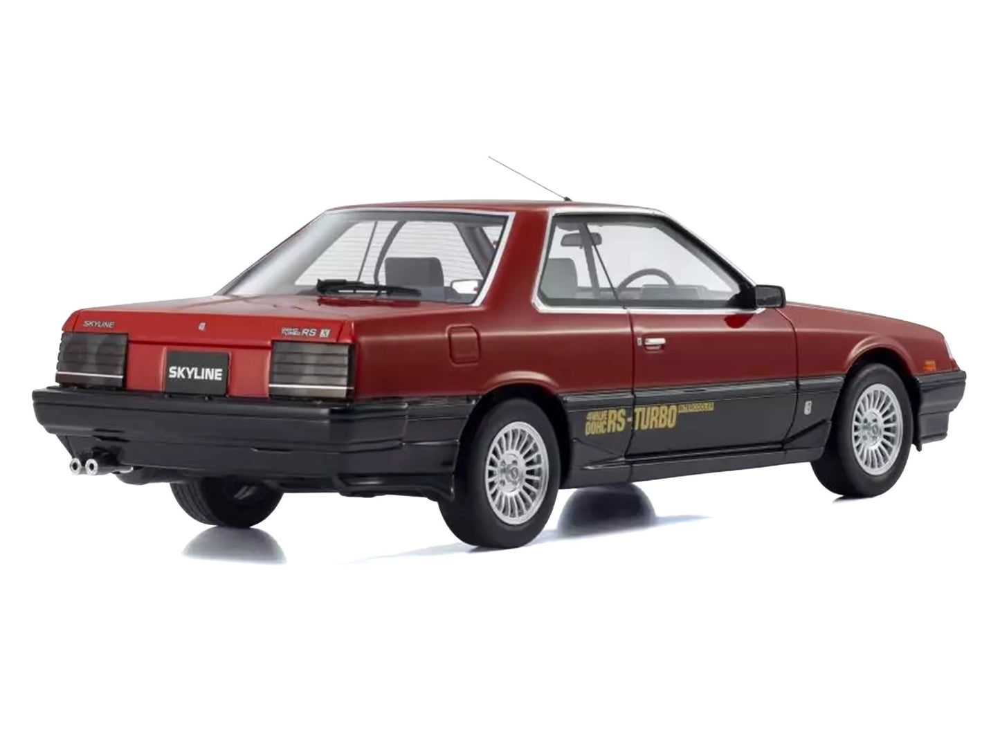 Nissan Skyline 2000 Turbo Intercooler RS-X RHD (Right Hand Drive) Red and Black 1/18 Model Car by Kyosho T&y