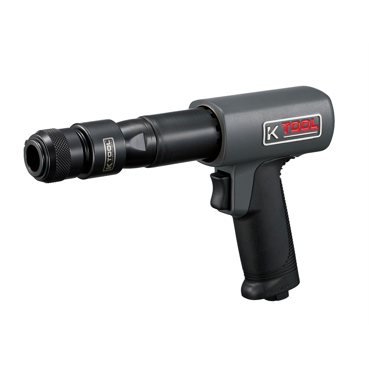 K Tool International Air Hammer Long Barrel High Powered with Quick Change Retainer