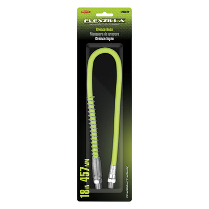 Flexzilla Grease Hose with Spring Guard 1/8" x 18" with 1/8" MNPT Ends