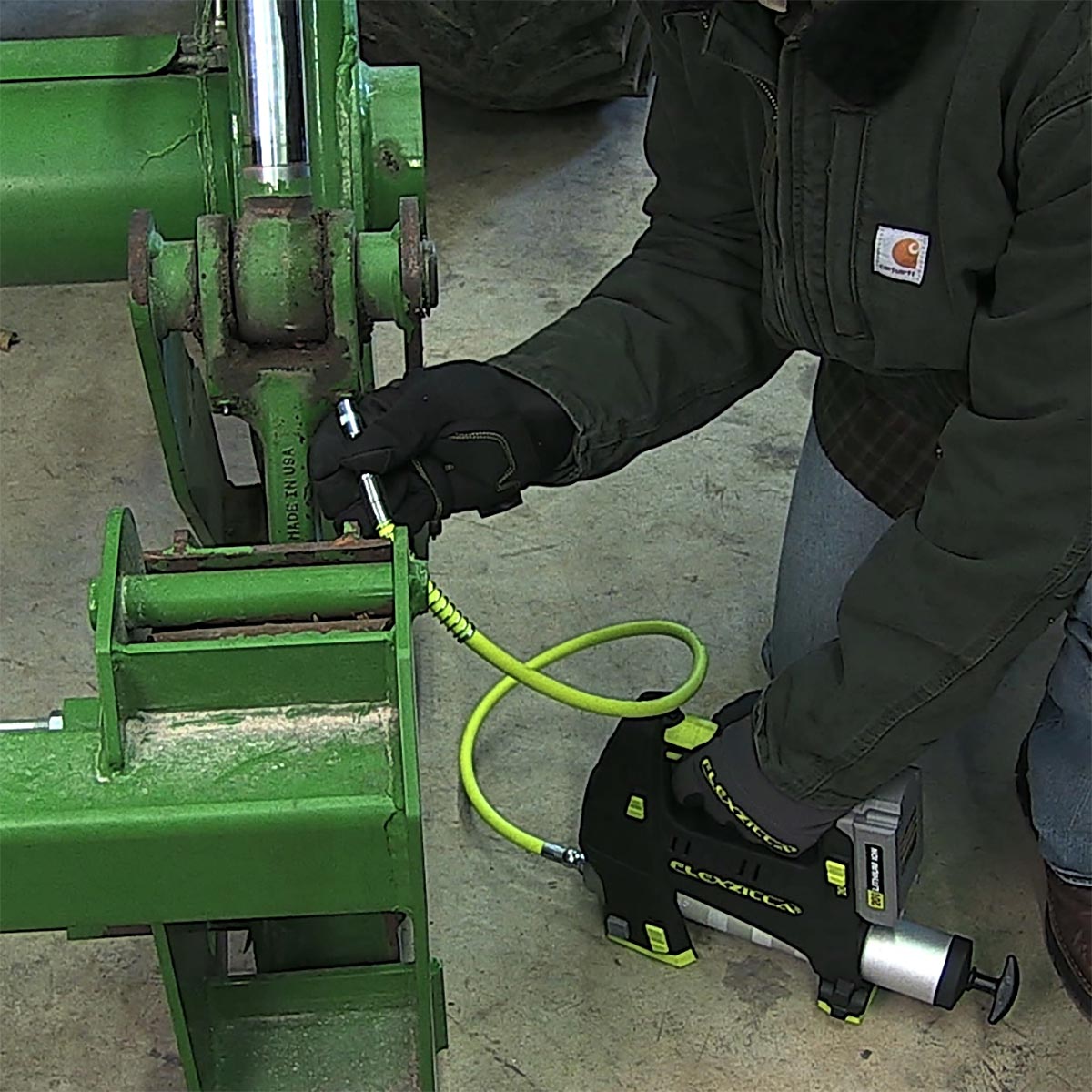 Flexzilla Grease Hose with Spring Guard 1/8" x 18" with 1/8" MNPT Ends