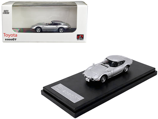 Toyota 2000GT RHD (Right Hand Drive) Silver Metallic 1/64 Diecast by LCD Models
