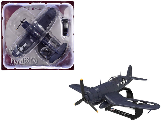 Vought F4U-1D Corsair Fighter Aircraft "Robert Wade VMF-323 Death Rattlers Yontan Airfield Okinawa" (1945) United States Marine Corps "Planes of World War II" Series 1/72 T&y Diecast Model Airplane by Luppa
