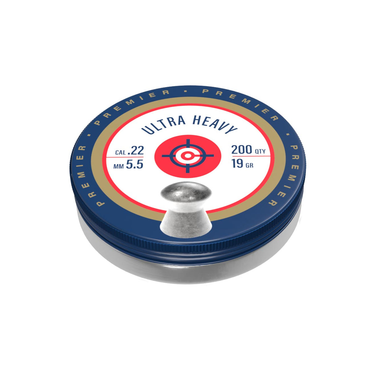 Crosman Premier Ultra Heavy .22-Caliber Domed Pellet (200-Count)