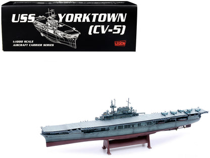 USS Yorktown (CV-5) Aircraft Carrier "US Navy" World War II 1/1000 T&y Diecast Model by Legion