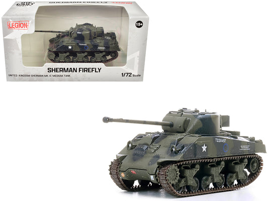 Sherman Firefly Mk.VC Medium Tank "Polish 1st Armoured Division Black Devils Battle of Falaise France" (1944) Polish Armed Forces in the West 1/72 T&y Diecast Model by Legion