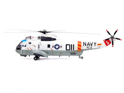 Sikorsky SH-3G Sea King Helicopter "148987/AB 011 Helicopter Combat Support Squadron 2 Fleet Angels USS John F Kennedy (CVA-67)" (1970s) United States Navy 1/72 Diecast Model by Legion