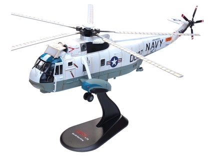 Sikorsky SH-3G Sea King Helicopter "149718-NF 0037 Helicopter Combat Support Squadron 1 (HC-1) Fleet Angels USS Hancock (CVA-19)" (1970s) United States Navy 1/72 Diecast Model by Legion