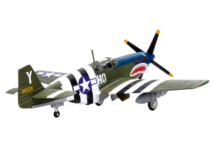 North American P-51B Mustang Aircraft "John Bennett 487th Fighter Squadron 352nd Fighter Group Blue-Nosed Bastards of Bodney RAF Bodney" (1944) United States Army Air Forces 1/72 Diecast Model Airplane by Legion