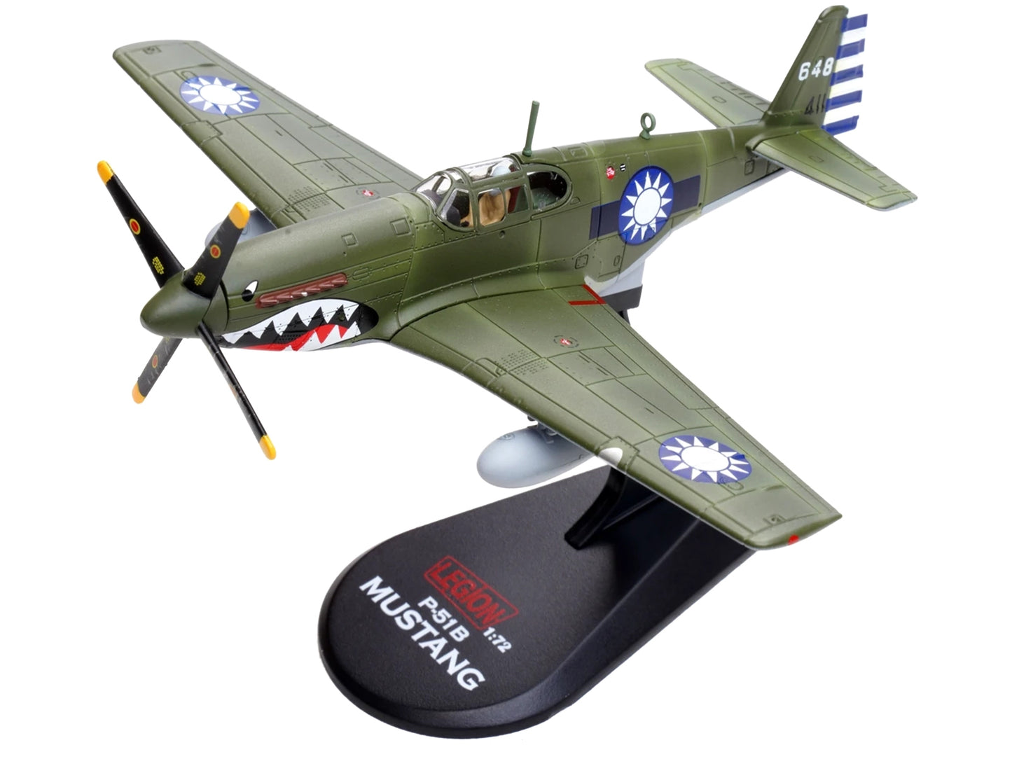 North American P-51C Mustang Aircraft "648 No.32 Squadron" (1945) Chinese Air Force 1/72 Diecast Model Airplane by Legion