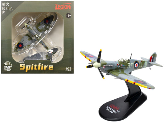 Supermarine Spitfire Mk Vb Fighter Aircraft "EN951 Ace Jan Zumbach No. 303 Polish Kosciuszko Squadron" (1943) Royal Air Force 1/72 T&y Diecast Model by Legion