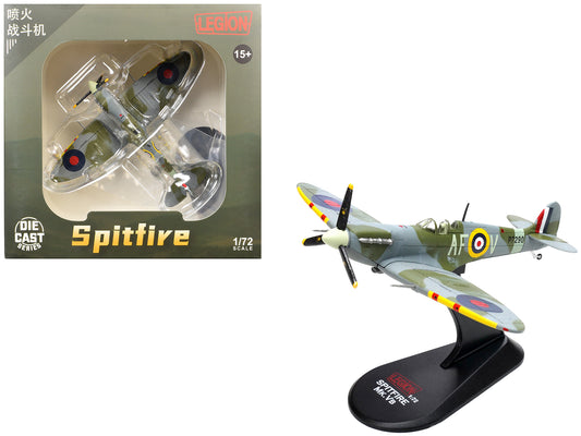 Supermarine Spitfire Mk IIa Fighter Aircraft "P7290 Air Fighting Development Unit RAF Duxford" (1942) Royal Air Force 1/72 T&y Diecast Model by Legion