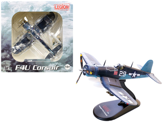 Vought F4U-1A Corsair Fighter Aircraft "Ace Ira Kepford VF-17 Jolly Rogers Bougainville Solomon Islands" (1944) United States Navy 1/72 T&y Diecast Model by Legion