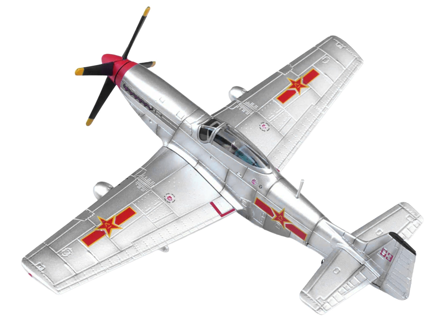 North American P-51D Mustang Aircraft "Captured from Chinese Nationalist Forces Chinese People's Revolution Military Museum" People's Liberation Army Air Force 1/72 Diecast Model Airplane by Legion