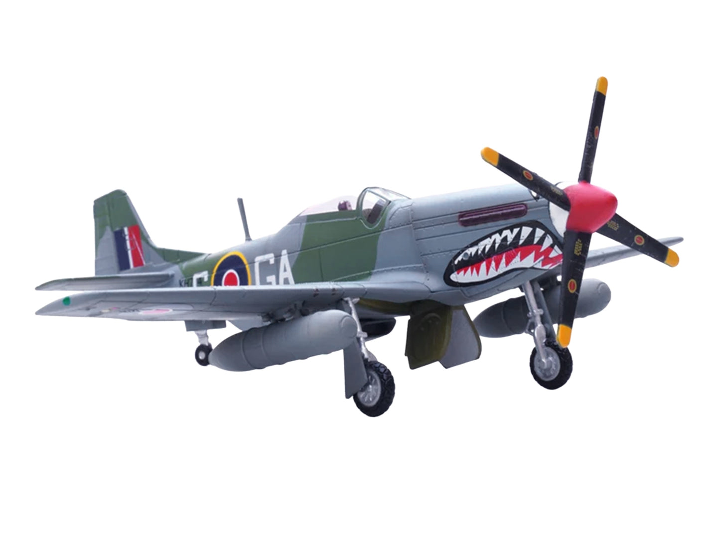 North American Mustang Mk.IV Aircraft "KH774 F/L Ellis Blanchford No. 112 'Shark' Squadron 239 Wing Italy" (1945) Royal Air Force 1/72 Diecast Model Airplane by Legion