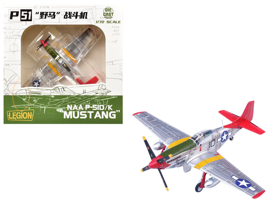 North American P-51D Mustang Aircraft "Duchess Arlene Robert Williams 100th Fighter Squadron 332nd Fighter Group Tuskegee Airmen Fifteenth Air Force Italy" (1944) United States Army Air Forces 1/72 T&y Diecast Model Airplane by Legion