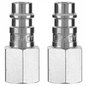 Legacy Manufacturing Flexzilla Pro High Flow Plug, 1/4" Body, 1/4" FNPT, 2-Pack