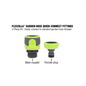 Legacy Manufacturing Flexzilla Garden Hose Quick-Connect Fittings, 2-Piece Coupler & Plug Kit