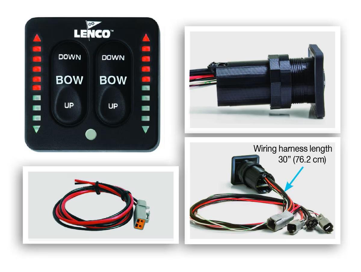 Lenco LED Integrated Indicator Switch Wtron with Pigtail for Single Actuator Systems