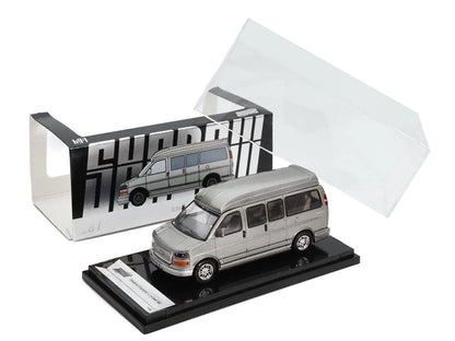 GMC Savana Explorer Limited SE Van Gray Metallic 1/64 Diecast Model Car by Shadow