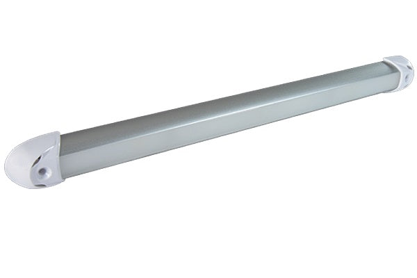 Lumitec RAIL2 12in Rail Light Wtron White/Red/Blue LED Brushed Finish 12/24v