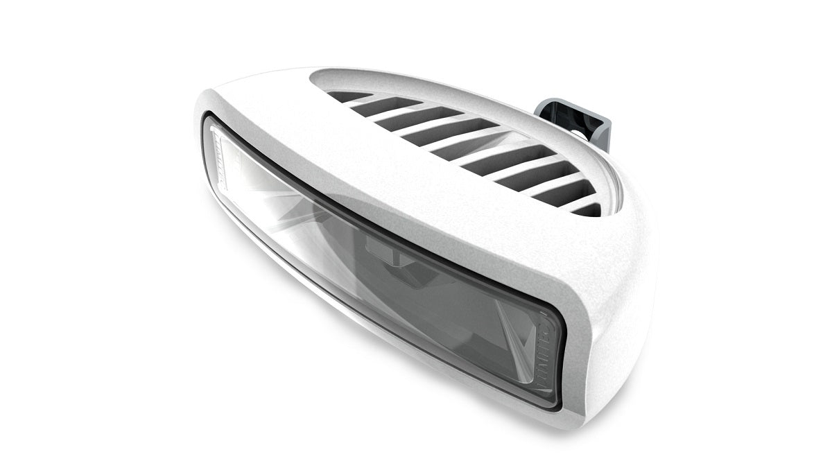 Lumitec Caprera3 Flood Light White Wtron LEDfts Non-Dimming Bracket Mount White 12/24v