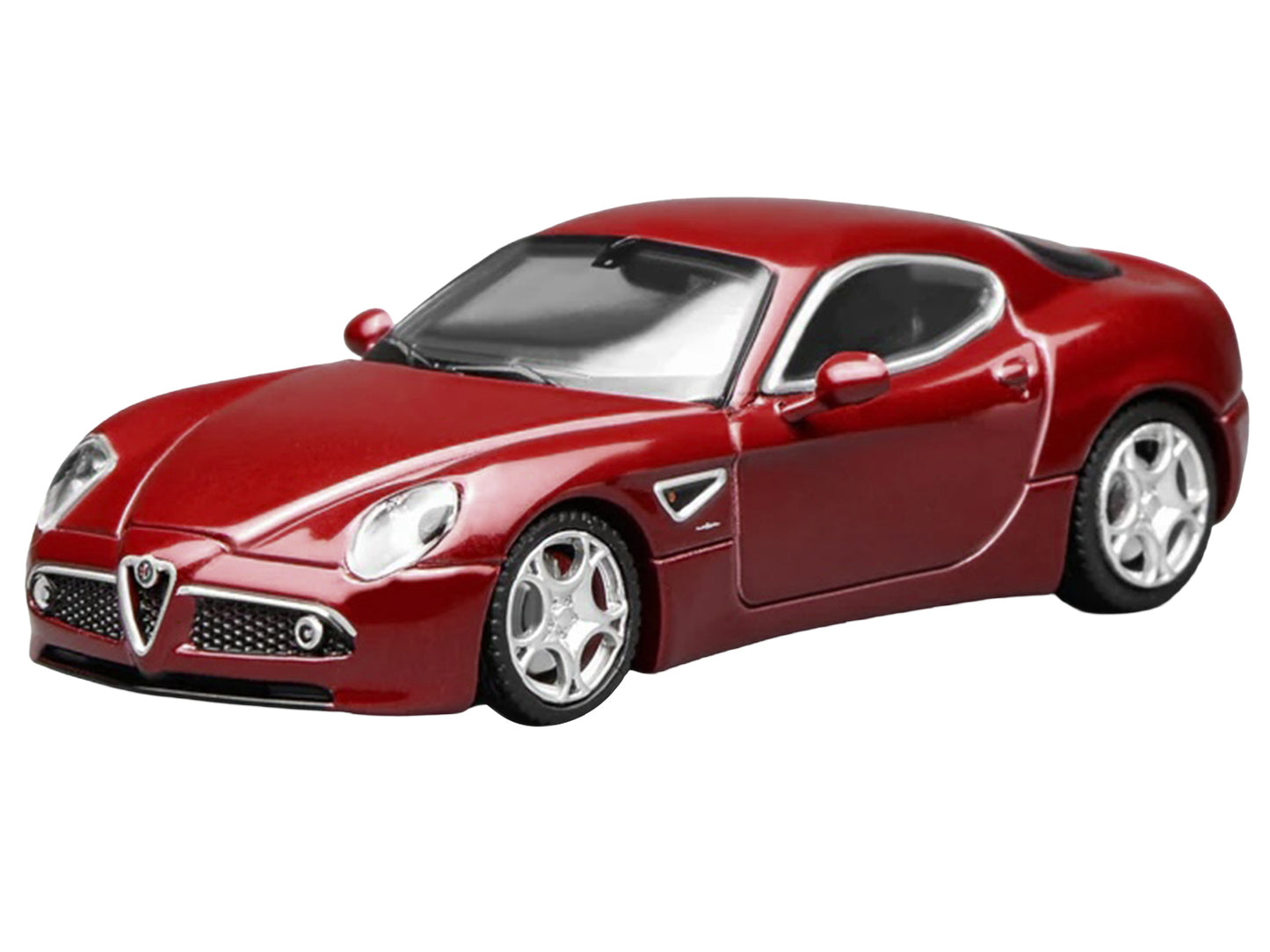 2008 Alfa Romeo 8C Competizione Competition Red Metallic 1/64 Diecast Model Car by MotorHelix