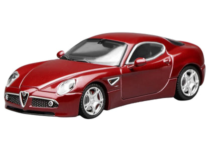 2008 Alfa Romeo 8C Competizione Competition Red Metallic 1/64 Diecast Model Car by MotorHelix