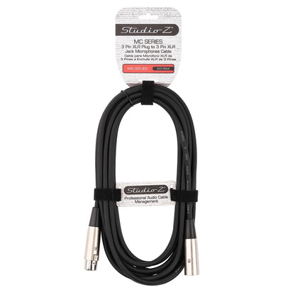 Studio Z 3-pin Male-to-Female XLR Microphone Cable (20 Feet)