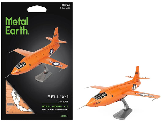 Model Kit Bell X-1 Aircraft "United States Air Force" (Moderate Difficulty) Steel Model by Metal Earth T&y