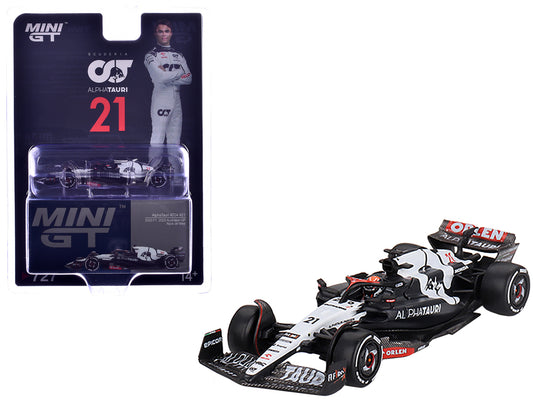 AlphaTauri AT04 #21 Nyck de Vries Formula One F1 "Australian GP" (2023) Limited Edition 1/64 T&y Diecast Model Car by Mini GT