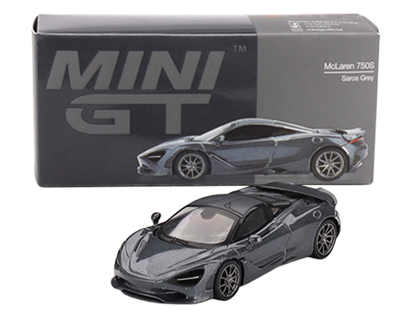 McLaren 750S Saros Gray Limited Edition 1/64 Diecast Model Car by Mini GT