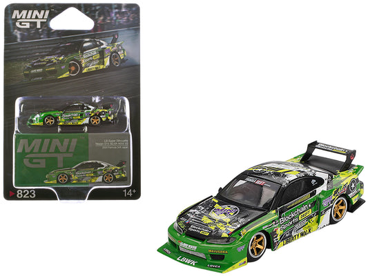 Nissan "LB-Super Silhouette" S15 SILVIA RHD (Right Hand Drive) #555 "V2" Yukio Fausto "Formula Drift Japan" (2024) Limited Edition 1/64 T&y Diecast Model Car by Mini GT