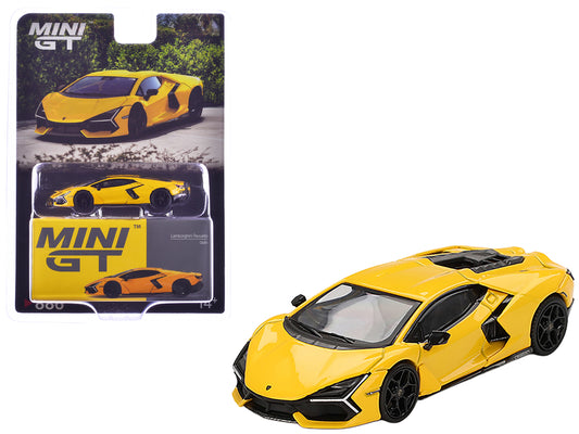 Lamborghini Revuelto Giallo (Yellow) Limited Edition 1/64 T&y Diecast Model Car by Mini GT