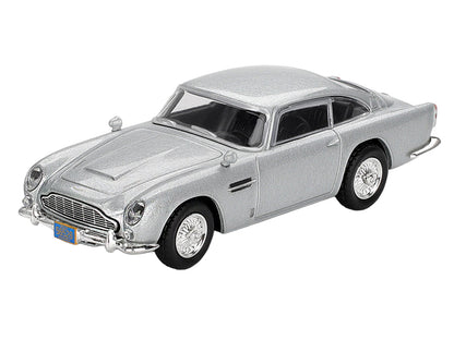 Aston Martin DB5 Birch Silver Metallic 007 1/64 Diecast Model Car - Mini GT
