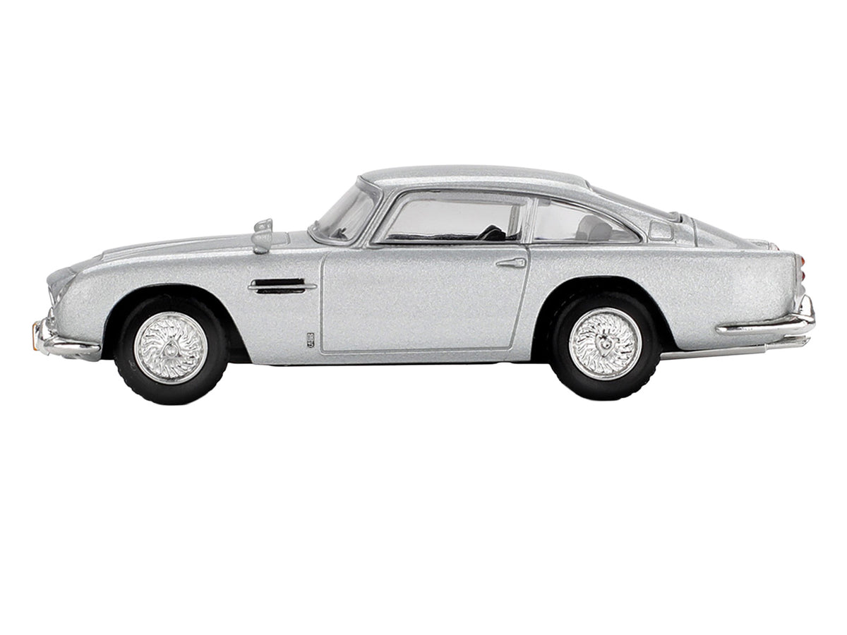 Aston Martin DB5 Birch Silver Metallic 007 1/64 Diecast Model Car - Mini GT