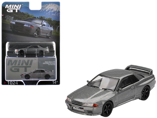 Nissan Skyline GT-R (NISMO BNR32 CRS Version) RHD (Right Hand Drive) Dark Metal Gray Metallic Limited Edition 1/64 T&y Diecast Model Car by Mini GT