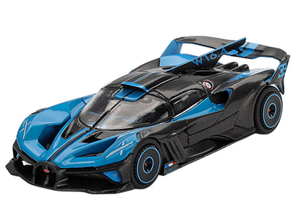 Bugatti Bolide Presentation Blue and Carbon Fiber Limited Edition 1/64 T&y Diecast Model Car by Mini GT
