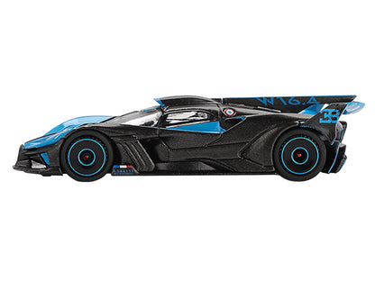 Bugatti Bolide Presentation Blue and Carbon Fiber Limited Edition 1/64 T&y Diecast Model Car by Mini GT